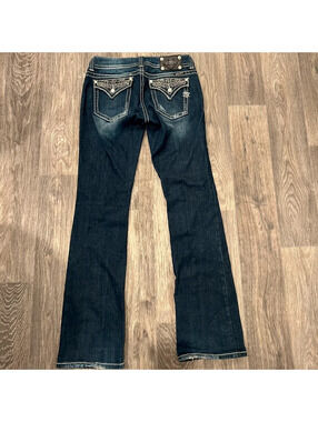 miss me bootcut flare embellished jeans dark wash size 30